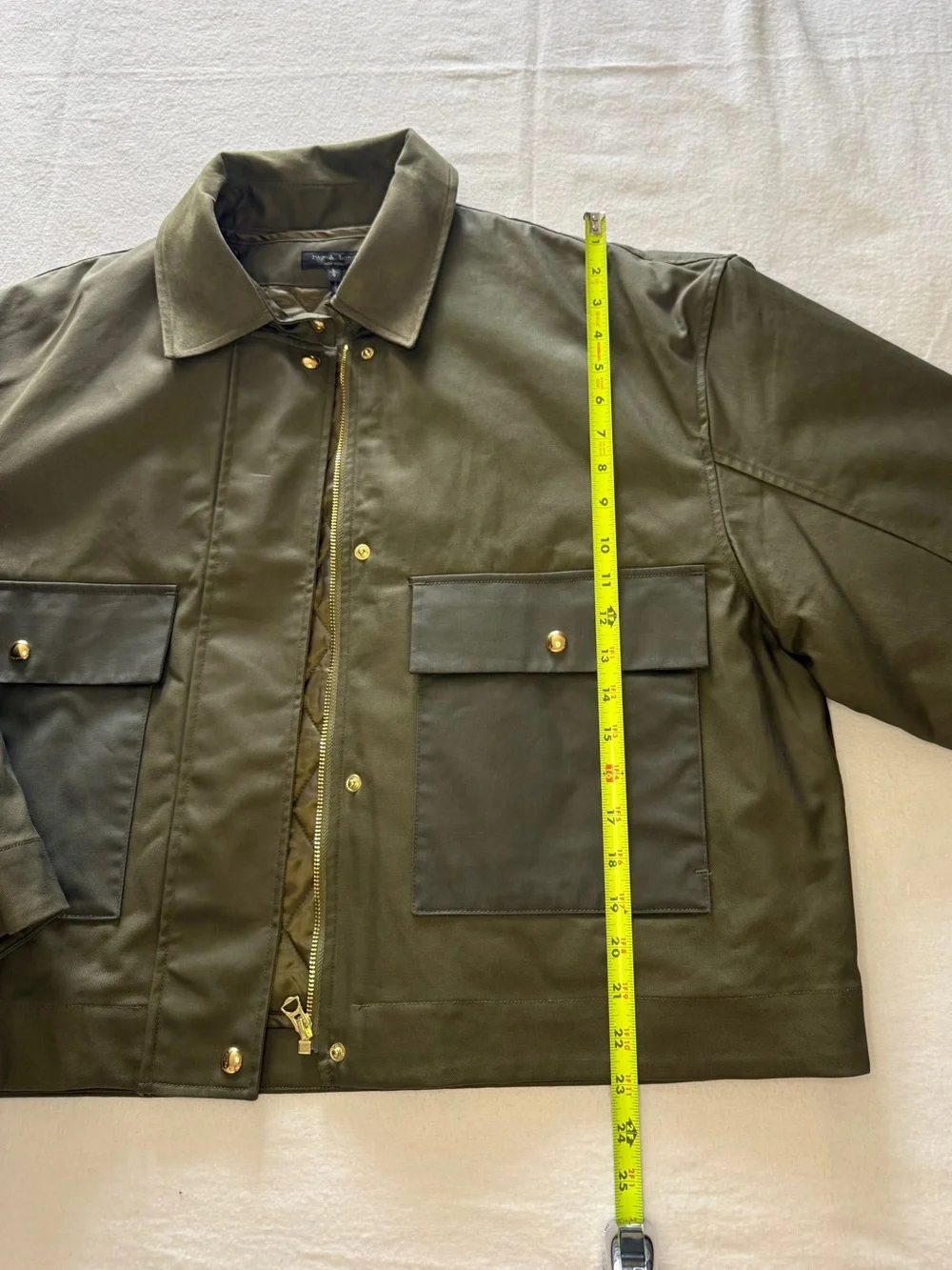 Rag & Bone Nonie Cotton Field Jacket NWT Zip Out Liner 3 Coats in 1 $548 Retail